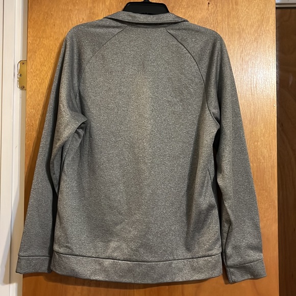 Nike Men's Dri-FIT 1/4-Zip Long Sleeve Top - Nike Pullover Grey - Picture 4 of 4